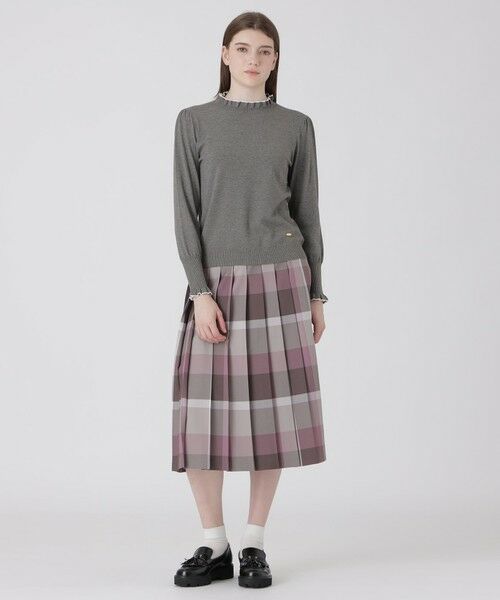 BLUE LABEL / BLACK LABEL CRESTBRIDGE / ブルーレーベル / ブラックレーベル・クレストブリッジ  ニット・セーター | フリルディテールニットプルオーバー | 詳細8