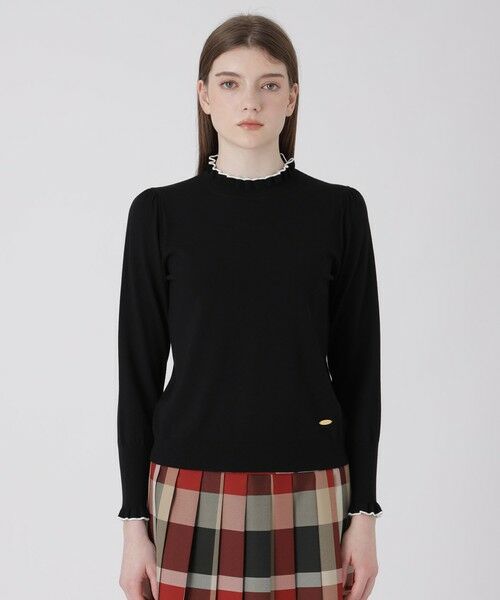 BLUE LABEL / BLACK LABEL CRESTBRIDGE / ブルーレーベル / ブラックレーベル・クレストブリッジ  ニット・セーター | フリルディテールニットプルオーバー | 詳細16