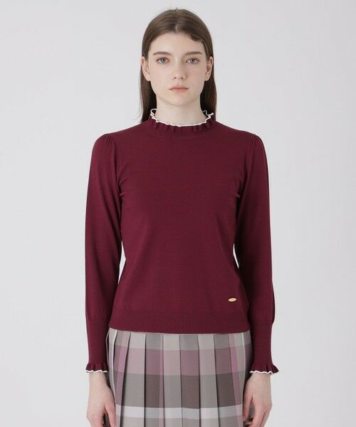 BLUE LABEL / BLACK LABEL CRESTBRIDGE / ブルーレーベル / ブラックレーベル・クレストブリッジ  ニット・セーター | フリルディテールニットプルオーバー | 詳細23