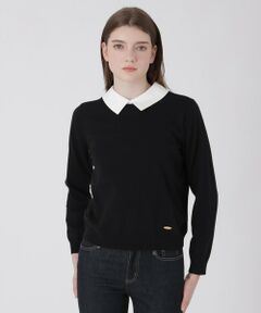 BLUE LABEL / BLACK LABEL CRESTBRIDGE / ブルーレーベル / ブラックレーベル・クレストブリッジ  ニット・セーター | シャツレイヤードドッキングニット
