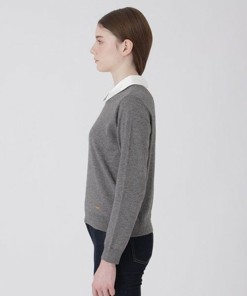 BLUE LABEL / BLACK LABEL CRESTBRIDGE / ブルーレーベル / ブラックレーベル・クレストブリッジ  ニット・セーター | シャツレイヤードドッキングニット | 詳細3