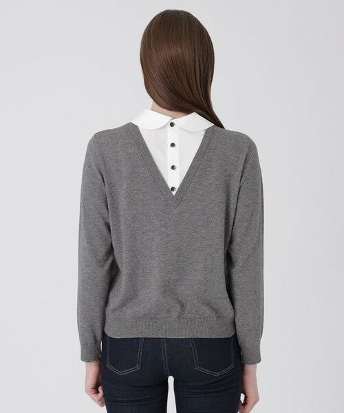 BLUE LABEL / BLACK LABEL CRESTBRIDGE / ブルーレーベル / ブラックレーベル・クレストブリッジ  ニット・セーター | シャツレイヤードドッキングニット | 詳細4