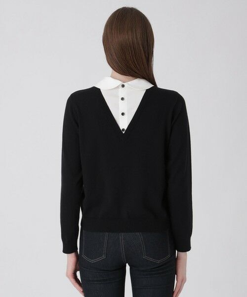 BLUE LABEL / BLACK LABEL CRESTBRIDGE / ブルーレーベル / ブラックレーベル・クレストブリッジ  ニット・セーター | シャツレイヤードドッキングニット | 詳細11