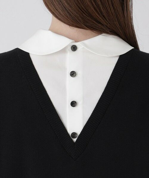 BLUE LABEL / BLACK LABEL CRESTBRIDGE / ブルーレーベル / ブラックレーベル・クレストブリッジ  ニット・セーター | シャツレイヤードドッキングニット | 詳細12