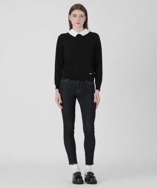 BLUE LABEL / BLACK LABEL CRESTBRIDGE / ブルーレーベル / ブラックレーベル・クレストブリッジ  ニット・セーター | シャツレイヤードドッキングニット | 詳細8