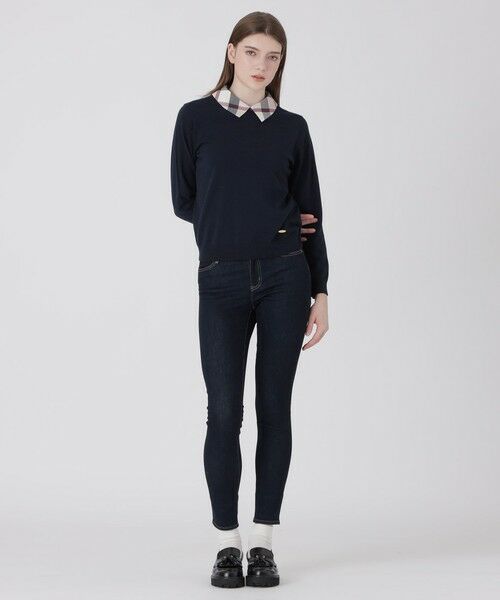 BLUE LABEL / BLACK LABEL CRESTBRIDGE / ブルーレーベル / ブラックレーベル・クレストブリッジ  ニット・セーター | シャツレイヤードドッキングニット | 詳細15