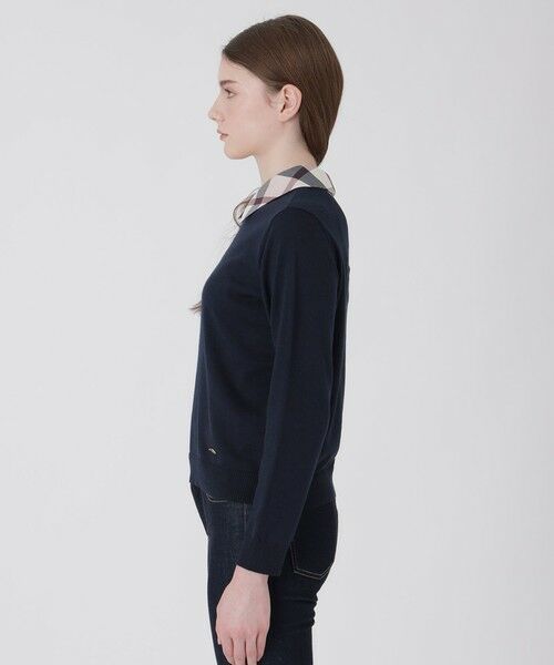 BLUE LABEL / BLACK LABEL CRESTBRIDGE / ブルーレーベル / ブラックレーベル・クレストブリッジ  ニット・セーター | シャツレイヤードドッキングニット | 詳細17