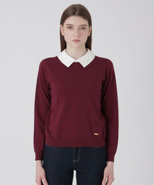 BLUE LABEL / BLACK LABEL CRESTBRIDGE / ブルーレーベル / ブラックレーベル・クレストブリッジ  ニット・セーター | シャツレイヤードドッキングニット | 詳細23