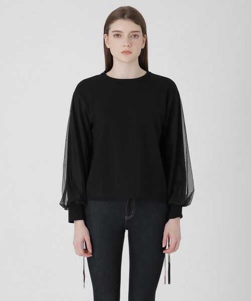 BLUE LABEL / BLACK LABEL CRESTBRIDGE / ブルーレーベル / ブラックレーベル・クレストブリッジ  カットソー | チュールスリーブコンビトップス | 詳細13