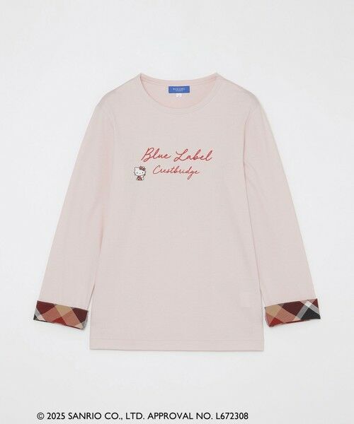 BLUE LABEL / BLACK LABEL CRESTBRIDGE / ブルーレーベル / ブラックレーベル・クレストブリッジ  カットソー | 【予約販売】【ハローキティコラボ】ロングTシャツ（ピンク5）