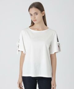 BLUE LABEL / BLACK LABEL CRESTBRIDGE / ブルーレーベル / ブラックレーベル・クレストブリッジ  カットソー | リボンスリーブカットソー