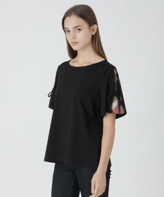 BLUE LABEL / BLACK LABEL CRESTBRIDGE / ブルーレーベル / ブラックレーベル・クレストブリッジ  カットソー | リボンスリーブカットソー