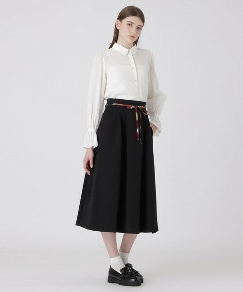 BLUE LABEL / BLACK LABEL CRESTBRIDGE / ブルーレーベル / ブラックレーベル・クレストブリッジ  ミニ・ひざ丈スカート | ダンボールフレアスカート | 詳細9