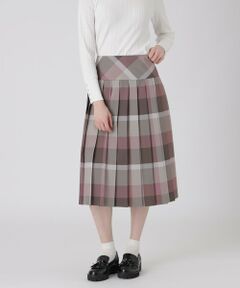 BLUE LABEL / BLACK LABEL CRESTBRIDGE / ブルーレーベル / ブラックレーベル・クレストブリッジ  ミニ・ひざ丈スカート | クレストブリッジチェックポリエステルビエラプリーツスカート