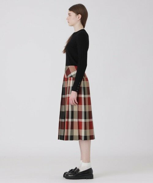 BLUE LABEL / BLACK LABEL CRESTBRIDGE / ブルーレーベル / ブラックレーベル・クレストブリッジ  ミニ・ひざ丈スカート | クレストブリッジチェックポリエステルビエラプリーツスカート | 詳細2