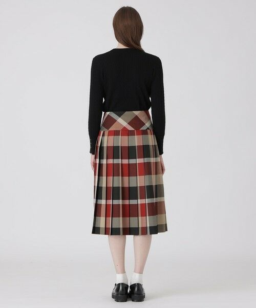 BLUE LABEL / BLACK LABEL CRESTBRIDGE / ブルーレーベル / ブラックレーベル・クレストブリッジ  ミニ・ひざ丈スカート | クレストブリッジチェックポリエステルビエラプリーツスカート | 詳細3