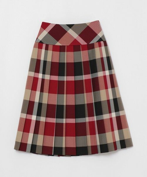 BLUE LABEL / BLACK LABEL CRESTBRIDGE / ブルーレーベル / ブラックレーベル・クレストブリッジ  ミニ・ひざ丈スカート | クレストブリッジチェックポリエステルビエラプリーツスカート | 詳細7