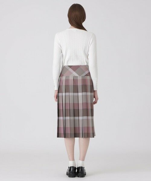 BLUE LABEL / BLACK LABEL CRESTBRIDGE / ブルーレーベル / ブラックレーベル・クレストブリッジ  ミニ・ひざ丈スカート | クレストブリッジチェックポリエステルビエラプリーツスカート | 詳細10