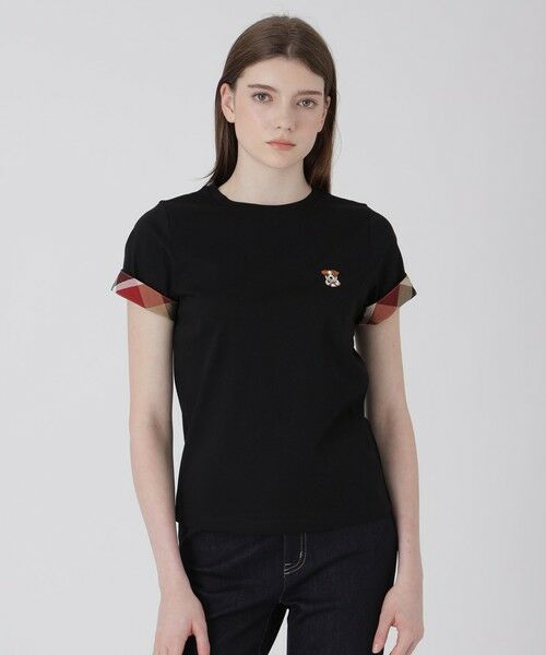 BLUE LABEL / BLACK LABEL CRESTBRIDGE / ブルーレーベル / ブラックレーベル・クレストブリッジ  カットソー | 【一部店舗限定】アニマルワンポイントTシャツ（ブラック）