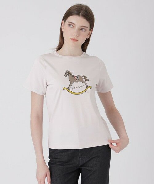 BLUE LABEL / BLACK LABEL CRESTBRIDGE / ブルーレーベル / ブラックレーベル・クレストブリッジ  カットソー | 【一部店舗限定】ロッキンホースTシャツ（ピンク1）