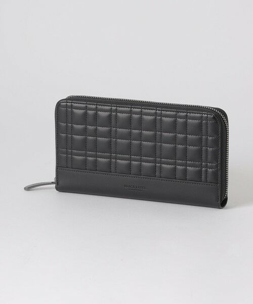 BLUE LABEL / BLACK LABEL CRESTBRIDGE / ブルーレーベル / ブラックレーベル・クレストブリッジ  財布・コインケース・マネークリップ | クレストブリッジチェックステッチラウンドジップウォレット（ブラック）