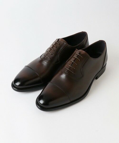 BLUE LABEL / BLACK LABEL CRESTBRIDGE / ブルーレーベル / ブラックレーベル・クレストブリッジ スニーカー | アンティークレザーサイドエラスティックストレートチップ(ブラウン9)