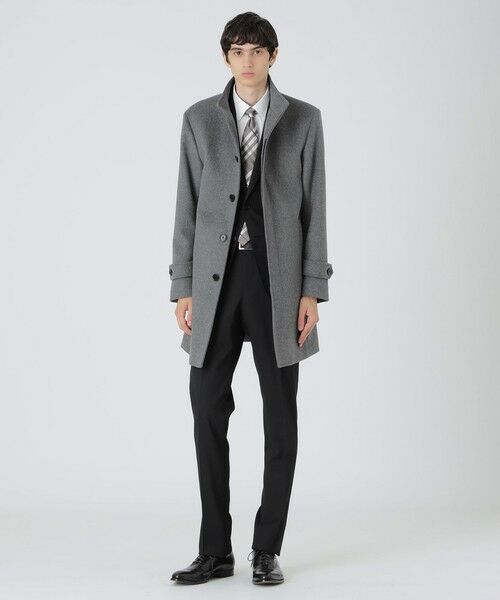 BLUE LABEL / BLACK LABEL CRESTBRIDGE / ブルーレーベル / ブラックレーベル・クレストブリッジ  その他アウター | 【一部店舗限定】ビーバースタンドカラーコート（グレー3）