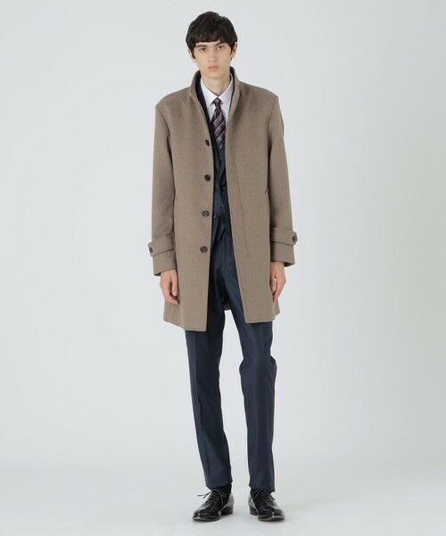 BLUE LABEL / BLACK LABEL CRESTBRIDGE / ブルーレーベル / ブラックレーベル・クレストブリッジ  その他アウター | 【一部店舗限定】ビーバースタンドカラーコート（ベージュ5）