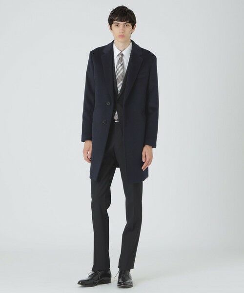BLUE LABEL / BLACK LABEL CRESTBRIDGE / ブルーレーベル / ブラックレーベル・クレストブリッジ その他アウター | 【一部店舗限定】ビーバーチェスターコート(ネイビー1)
