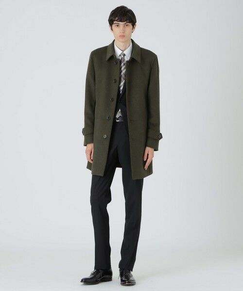 BLUE LABEL / BLACK LABEL CRESTBRIDGE / ブルーレーベル / ブラックレーベル・クレストブリッジ  その他アウター | 【一部店舗限定】ビーバーステンカラーコート（グリーン9）