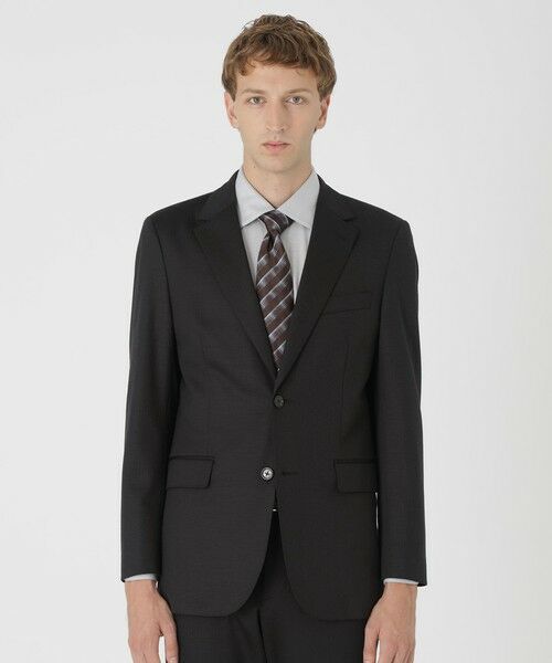 BLUE LABEL / BLACK LABEL CRESTBRIDGE / ブルーレーベル / ブラックレーベル・クレストブリッジ  セットアップ | 【BE FLEX SUIT】シャドーストライプジャケット（ブラック）