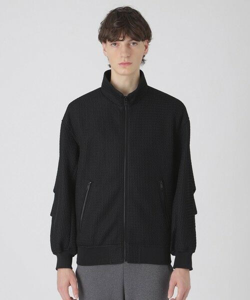 BLUE LABEL / BLACK LABEL CRESTBRIDGE / ブルーレーベル / ブラックレーベル・クレストブリッジ その他アウター | 【BLACK lab.】ダブルラッセルスタンドカラーブルゾン | 詳細2