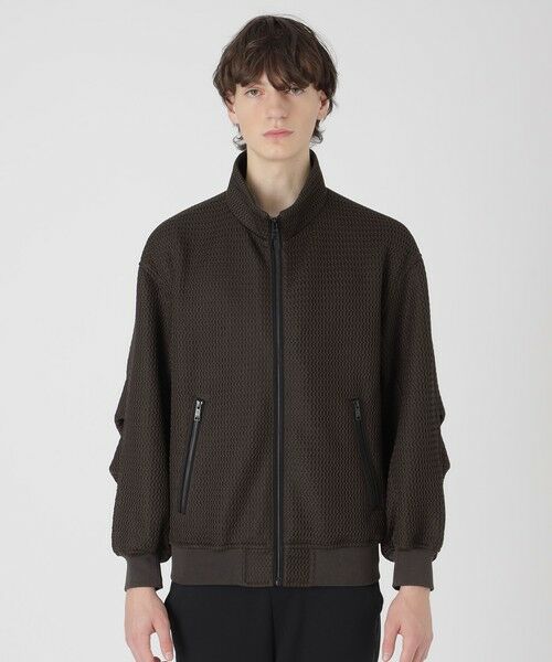 BLUE LABEL / BLACK LABEL CRESTBRIDGE / ブルーレーベル / ブラックレーベル・クレストブリッジ その他アウター | 【BLACK lab.】ダブルラッセルスタンドカラーブルゾン | 詳細10