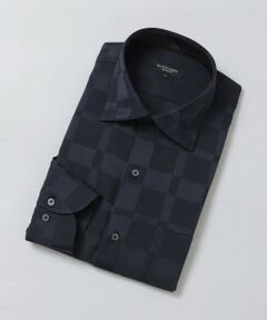 BLUE LABEL / BLACK LABEL CRESTBRIDGE / ブルーレーベル / ブラックレーベル・クレストブリッジ  シャツ・ブラウス | ハーフスケールシャドークレストブリッジチェックセミワイドカラーシャツ