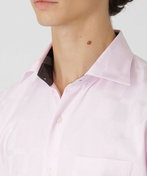 BLUE LABEL / BLACK LABEL CRESTBRIDGE / ブルーレーベル / ブラックレーベル・クレストブリッジ  シャツ・ブラウス | ハーフスケールシャドークレストブリッジチェックセミワイドカラーシャツ | 詳細9