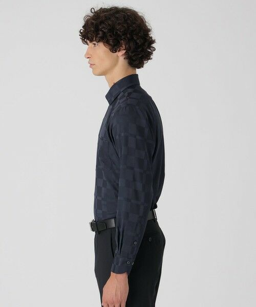 BLUE LABEL / BLACK LABEL CRESTBRIDGE / ブルーレーベル / ブラックレーベル・クレストブリッジ  シャツ・ブラウス | ハーフスケールシャドークレストブリッジチェックセミワイドカラーシャツ | 詳細12