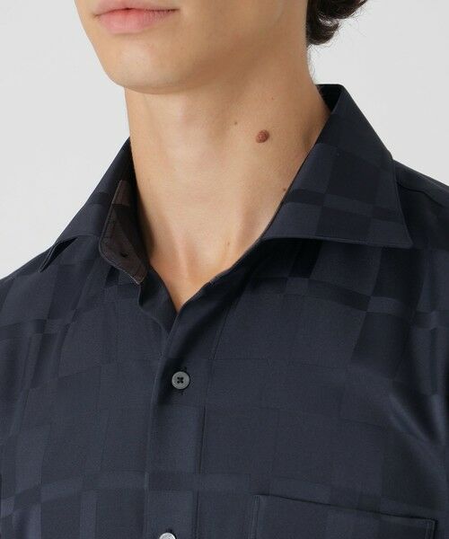 BLUE LABEL / BLACK LABEL CRESTBRIDGE / ブルーレーベル / ブラックレーベル・クレストブリッジ  シャツ・ブラウス | ハーフスケールシャドークレストブリッジチェックセミワイドカラーシャツ | 詳細14