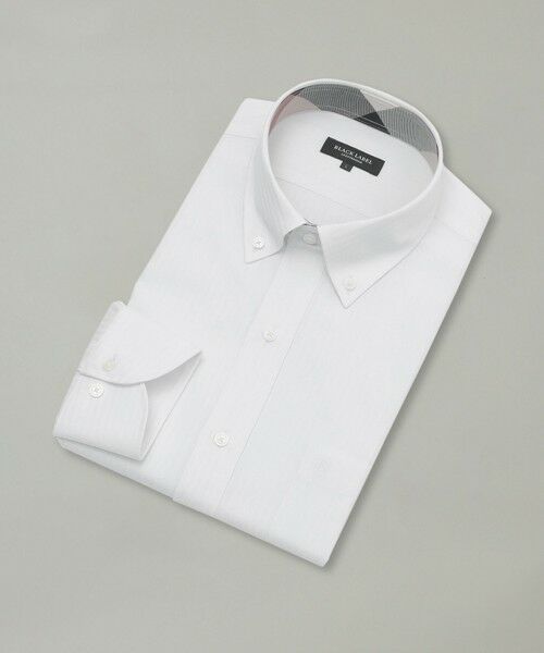 BLUE LABEL / BLACK LABEL CRESTBRIDGE / ブルーレーベル / ブラックレーベル・クレストブリッジ  シャツ・ブラウス | 【一部店舗限定】シャドーストライプボタンダウンシャツ（ホワイト）