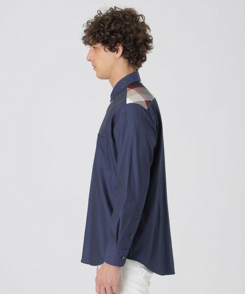 BLUE LABEL / BLACK LABEL CRESTBRIDGE / ブルーレーベル / ブラックレーベル・クレストブリッジ  シャツ・ブラウス | 【一部店舗限定】コーギーエンブロイダリーショルダーチェックシャツ | 詳細14