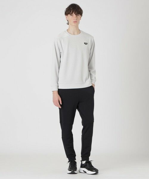 BLUE LABEL / BLACK LABEL CRESTBRIDGE / ブルーレーベル / ブラックレーベル・クレストブリッジ  カットソー | 【BLACK lab.】シャドーチェックハイブリッドニットソー | 詳細1