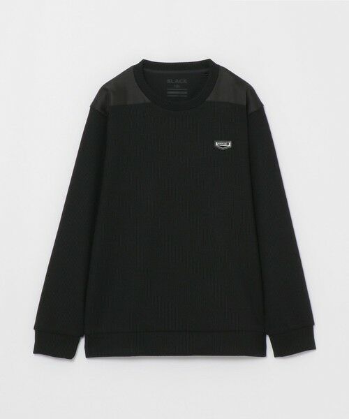 BLUE LABEL / BLACK LABEL CRESTBRIDGE / ブルーレーベル / ブラックレーベル・クレストブリッジ  カットソー | 【BLACK lab.】シャドーチェックハイブリッドニットソー | 詳細12