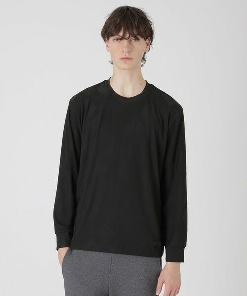 BLUE LABEL / BLACK LABEL CRESTBRIDGE / ブルーレーベル / ブラックレーベル・クレストブリッジ  カットソー | 【BLACK lab.】バイアスシャドーチェックカットソー（ブラック）