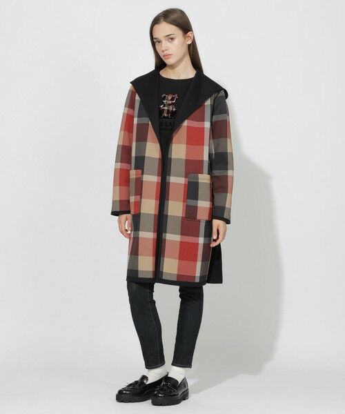 BLUE LABEL / BLACK LABEL CRESTBRIDGE / ブルーレーベル / ブラックレーベル・クレストブリッジ  その他アウター | 【EC・サテライト限定】クレストブリッジチェックリバーシブルダンボールコーディガン | 詳細12