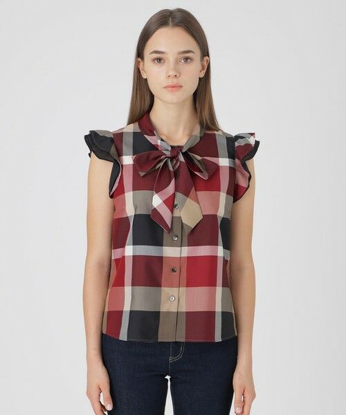 BLUE LABEL / BLACK LABEL CRESTBRIDGE / ブルーレーベル / ブラックレーベル・クレストブリッジ  シャツ・ブラウス | 【原宿限定】フリルスリーブブラウス | 詳細2