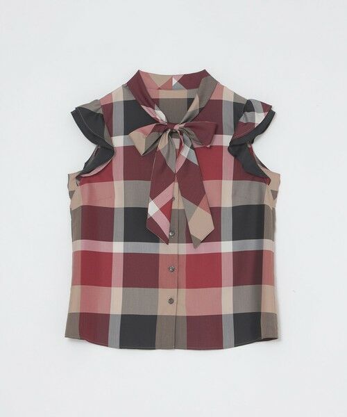BLUE LABEL / BLACK LABEL CRESTBRIDGE / ブルーレーベル / ブラックレーベル・クレストブリッジ  シャツ・ブラウス | 【原宿限定】フリルスリーブブラウス | 詳細7