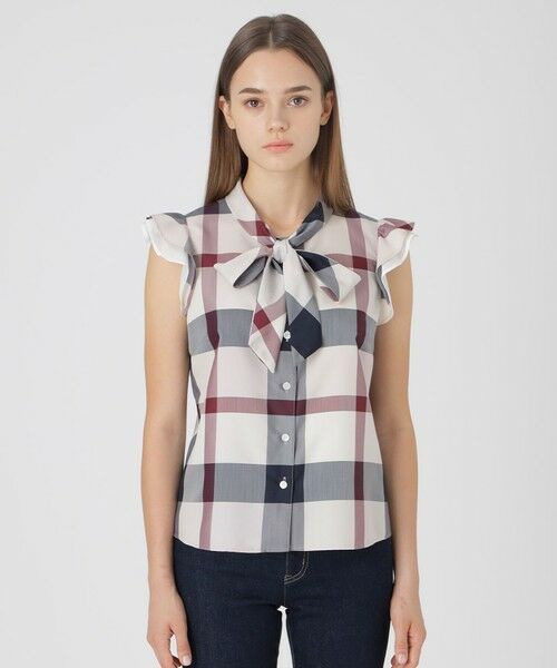 BLUE LABEL / BLACK LABEL CRESTBRIDGE / ブルーレーベル / ブラックレーベル・クレストブリッジ  シャツ・ブラウス | 【原宿限定】フリルスリーブブラウス | 詳細9
