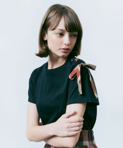 BLUE LABEL / BLACK LABEL CRESTBRIDGE / ブルーレーベル / ブラックレーベル・クレストブリッジ  カットソー | ハトメリボンTシャツ