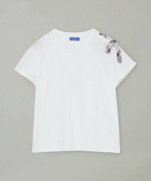 BLUE LABEL / BLACK LABEL CRESTBRIDGE / ブルーレーベル / ブラックレーベル・クレストブリッジ カットソー | ハトメリボンTシャツ(ホワイト)