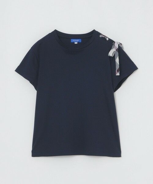 BLUE LABEL / BLACK LABEL CRESTBRIDGE / ブルーレーベル / ブラックレーベル・クレストブリッジ カットソー | ハトメリボンTシャツ(ネイビー3)