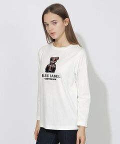 BLUE LABEL / BLACK LABEL CRESTBRIDGE / ブルーレーベル / ブラックレーベル・クレストブリッジ  カットソー | 【EC・サテライト限定】ベアー刺繍ロングTシャツ